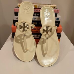 Tory Burch, Mini Miller Jelly Sandal waterproof — perfect for the beach.